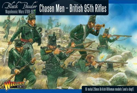 Napoleonic War British 95th Rifles Chosen Men - 16 szt.