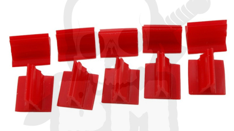 Podstawki pod karty czerwone kpl. 10szt. - card stand