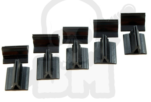 Podstawki pod karty prostokątne czarne kpl. 10szt. - card stand