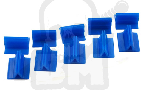 Podstawki pod karty prostokątne niebieskie kpl. 10szt. - card stand