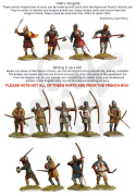Agincourt French Infantry 1415-29 - francuska piechota - 42 szt.