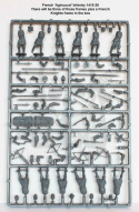 Agincourt French Infantry 1415-29 - francuska piechota - 42 szt.