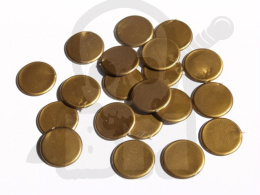 Licznik żeton 15x1,4 mm złoty / gold kpl. 20 szt. pchełki