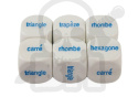 Shapes Word French Dice 20 mm kostka K6 figury geometryczne kostka językowa francuska