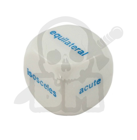 Triangles Words Dice English 20 mm kostka językowa francuska K6 trójkąty