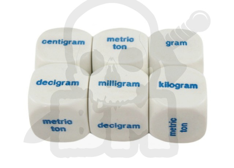 20 mm Metric Dice Weight (Grams) kostka K6 waga gramy