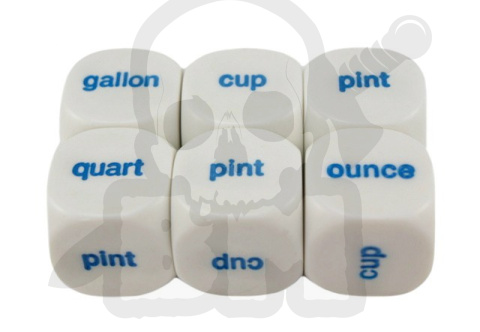 Capacity Dice 20 mm RPG kostka K6 pojemność ang.