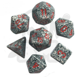 Kości RPG 7 szt. + pudełko kpl. Speckled Granite kostki