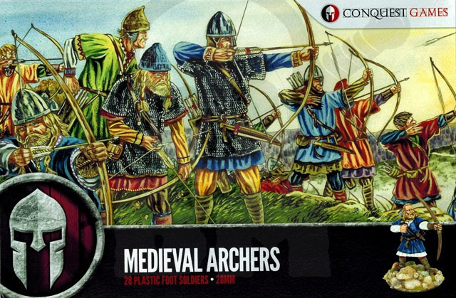 Medieval Archers (28 Plastic Foot Soldiers) SAGA - 28 łuczników