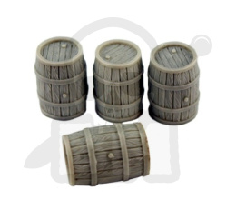 Medium Wooden Barrels (4) - średnie beczki 4 szt.