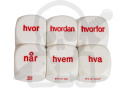 Norwegian Interrogatory Dice 20 mm kostka K6 językowa norweska pytania