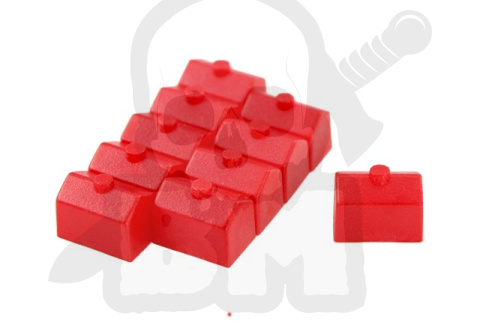 Pionki do gry - domki czerwone 10 szt. Pionek Domek