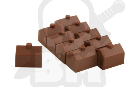 Pionki do gry - hotele brązowe 10 szt. Pionek Hotel