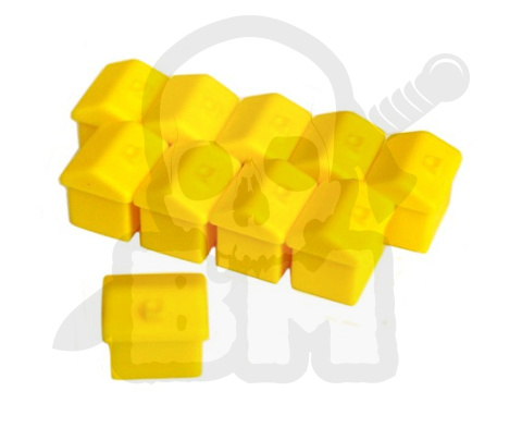 Pionki do gry - domki hotele żółte 10 szt. Pionek Hotel