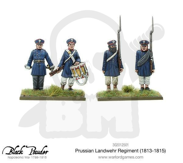 Napoleonic Wars Prussian Landwehr regiment 1813-1815 - 26 szt.