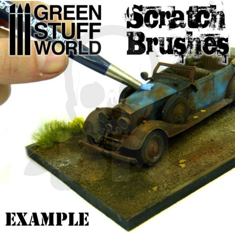 Green Stuff Scratch Brush Set pędzelki 5 szt.