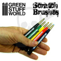 Green Stuff Scratch Brush Set pędzelki 5 szt.