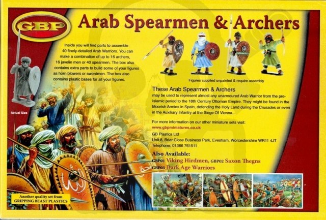 Arab Spearmen & Archers arabscy wojownicy 40 szt. + pudełko SAGA
