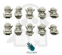 Komando Orcs Heads Głowy orków 10 szt. ork orki