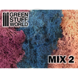 Scenery Moss - Islandmoss - Blue Violet and Light Pink Mix