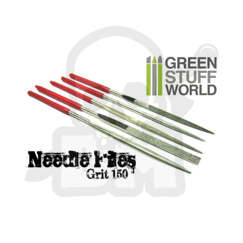 Green Stuff Diamond Needle Files pilniki 5 szt
