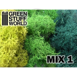 Scenery Moss - Islandmoss - Green Mix porosty do makiet zielone 50 gr.