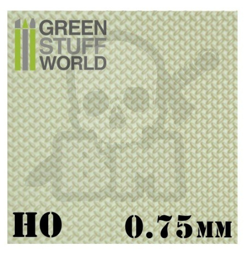 ABS Plasticard - Diamentowy arkusz teksturowany HO 0,75mm A4