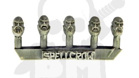 Głowy Kosmicznych Rycerzy Marines z brodami 10 szt. Space Marines