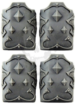 Pancerze lekkich wozów bojowych Kosmiczych Wilków 4 szt. Wolves Knights Engine Armours for Light Vehicles