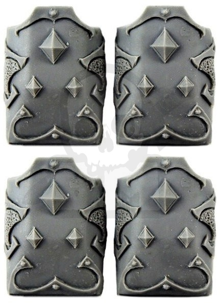 Pancerze lekkich wozów bojowych Kosmiczych Wilków 4 szt. Wolves Knights Engine Armours for Light Vehicles