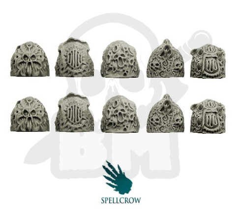 Rycerze Wyuzdania Slaanesha naramienniki 10 szt.