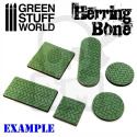 Rolling Pin Herringbone wałek do odciskania tekstur bruku