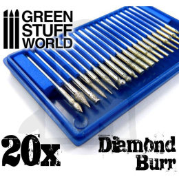 Diamond Burr Set with 20 tips