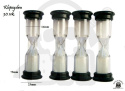 Klepsydra 0,5 minuty - 30 sekund plastikowa czarna - klepsydry sandtimer