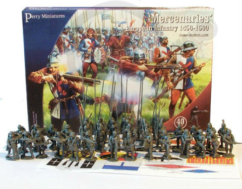 Mercenaries European Infantry 1450-1500 Najemnicy żołnierze 40 figurek