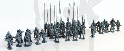 Mercenaries European Infantry 1450-1500 Najemnicy żołnierze 40 figurek