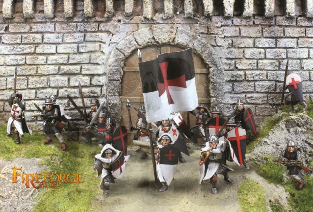 Templar Infantry Knights - 24 rycerzy Templariuszy rycerze Templariusze