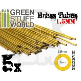 Brass Tubes 1,5mm x5
