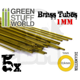 Brass Tubes 1mm x5