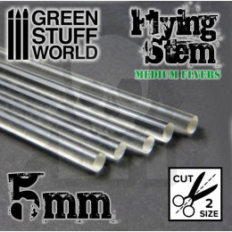 Acrylic Rods - Round 5 mm CLEAR x5