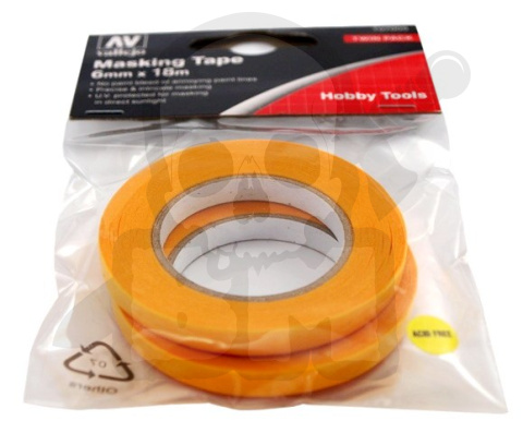 Taśma maskująca 6 mm - 18 mb 2 szt.