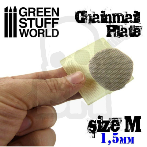 Texture Plate - ChainMail 1,5mm płytka do odciskania tekstur kolczugi