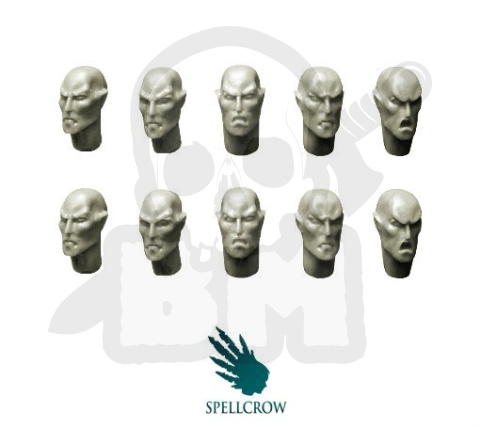 Głowy Elfów 10 szt. Space Elves Heads