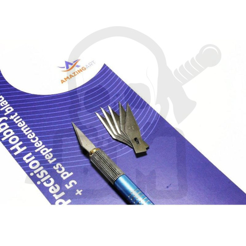 Nóż skalpel modelarski + 5 ostrzy