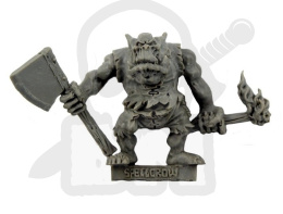 Orc with Axe and Torch - Ork z Toporem i Pochodnią