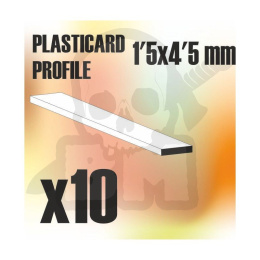 ABS Plasticard - Profile PLAIN 4,5mm x10