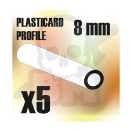 ABS Plasticard - Profile TUBE 8mm x5