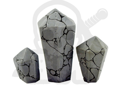 Duże Kryształy Necrolithu - Large Necrolith Crystals 1 kpl.