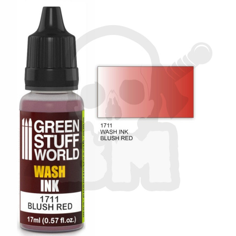 Green Stuff Wash Ink Blush Red 17ml