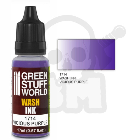 Green Stuff Wash Ink Vicious Purple 17ml